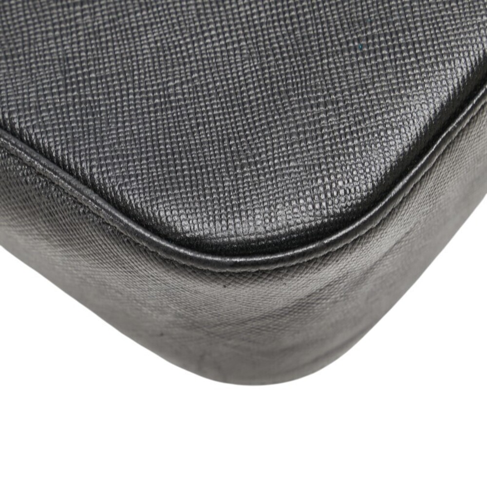 Burberry Nova Check Hobo Shoulder Bag Black Leather - Picture 4 of 9